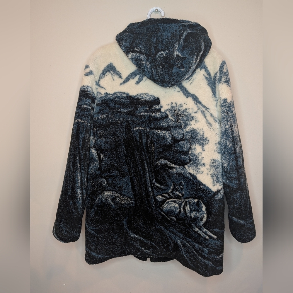 Vintage Country Comfort Wolf Mountain Sherpa Zip Hoodie XL - Picture 6 of 12